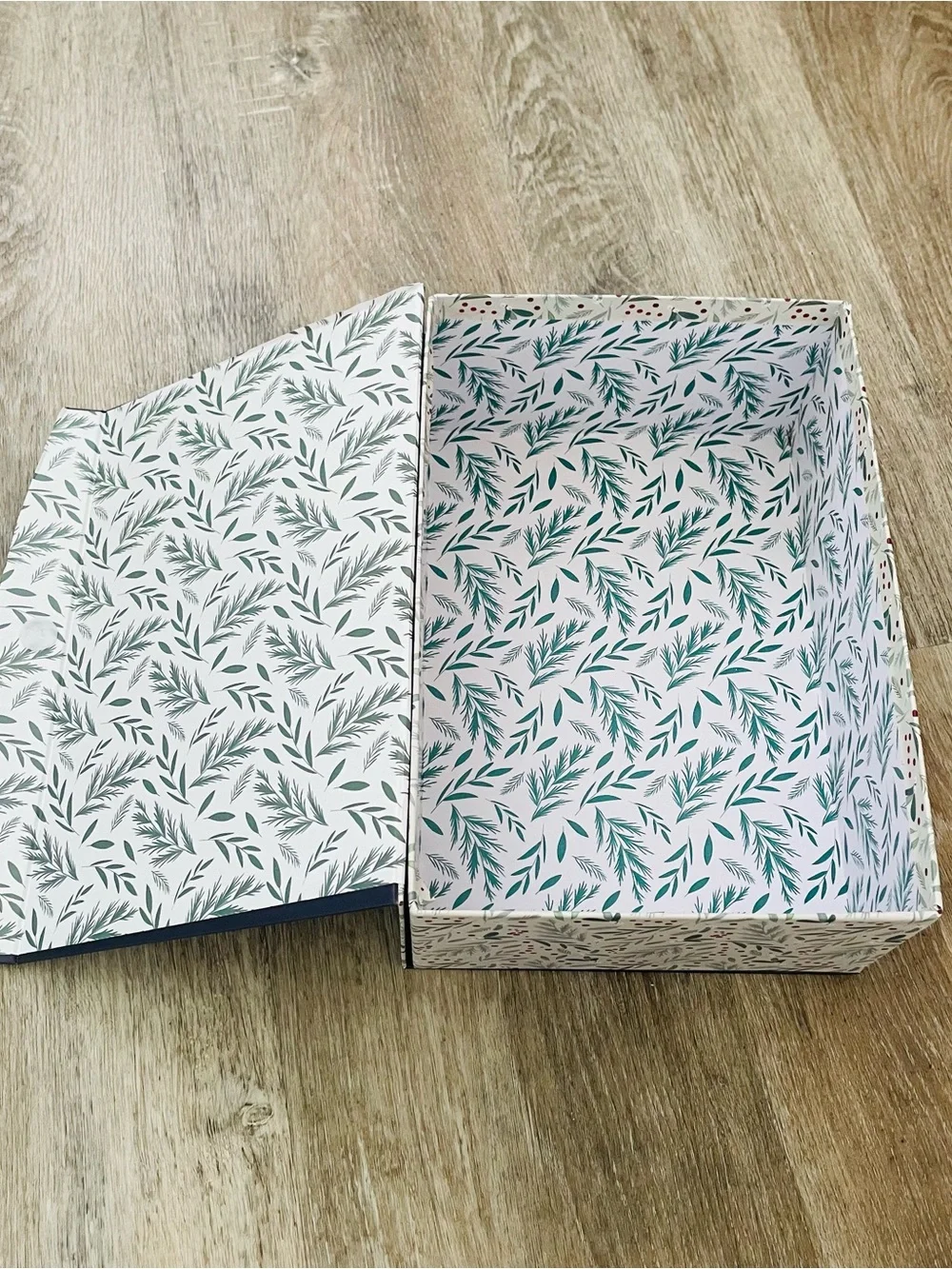 Joy to the World Holiday Gift Box - Navy and Red